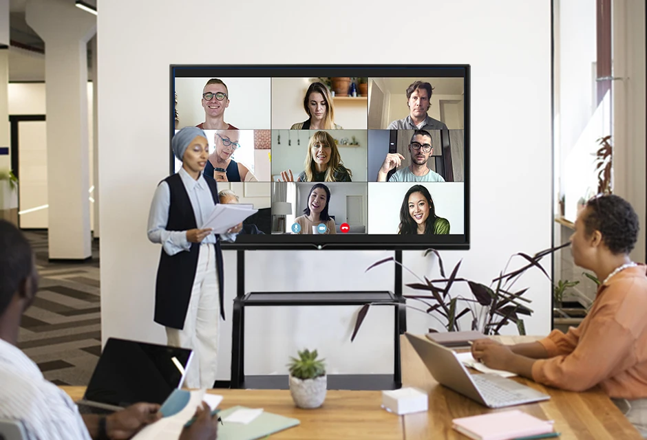 Touch screen teaching Smart Whiteboard 65 inch 4K anti-glare screen Smart Interactive Board