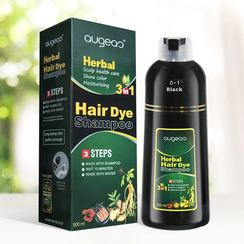500ML Hair Dye Shampoo MEIDU Manufacturer Augeas Brands Wholesale Organic Fast Brown Hair Color Shampoo