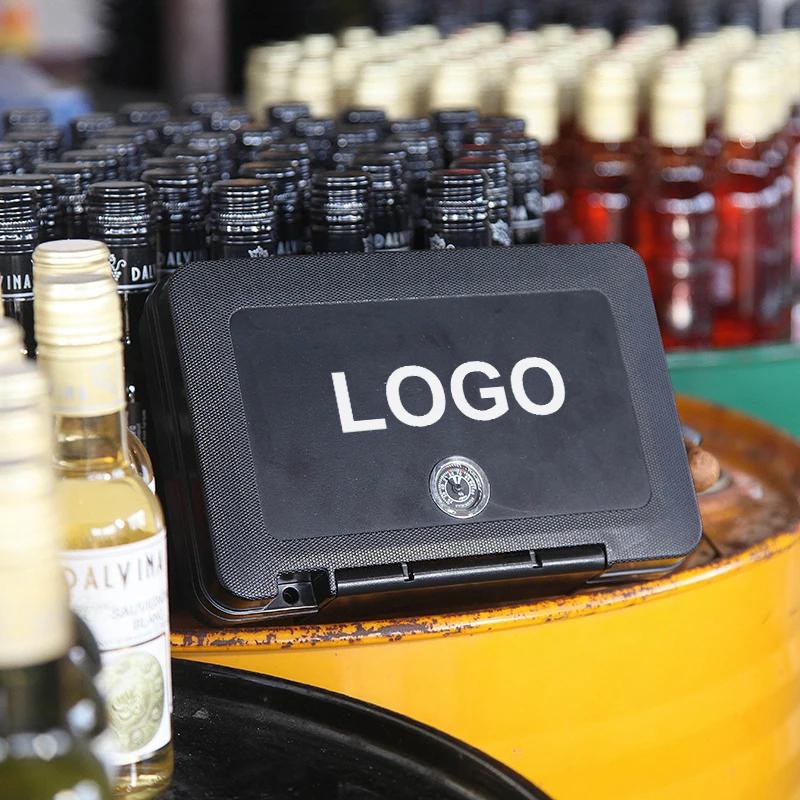 2023 New Design Waterproof Cigar Box Plastic Cigar Travel Humidor Gift Case with custom logo