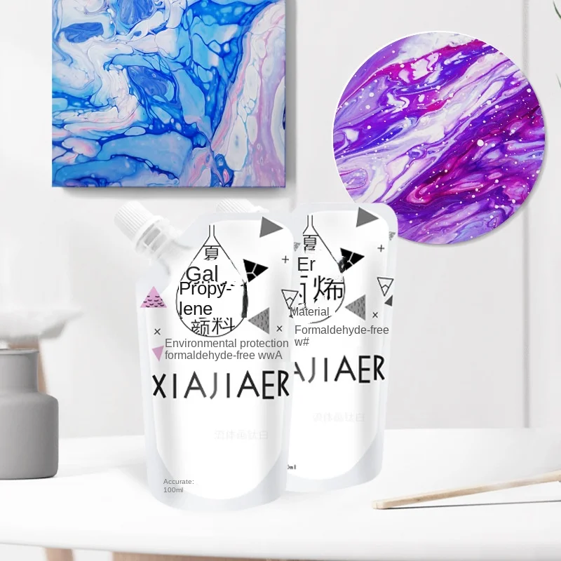 Fluid Painting Acrylic Paint 100ml Liquid Fluid Pigment 38 Colors DIY Fine Art Deco Painting Fluid Bear Pigment