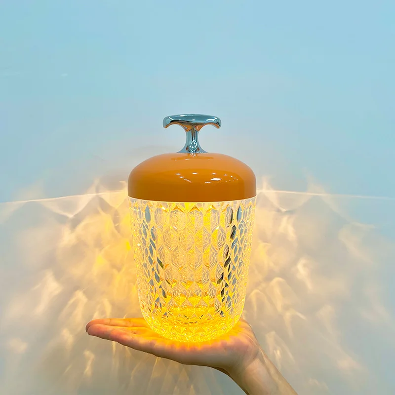 Shade Camping Mood Reading Mushroom Night Light USB Rechargeable Desk Lamp for Restaurant Home Decors