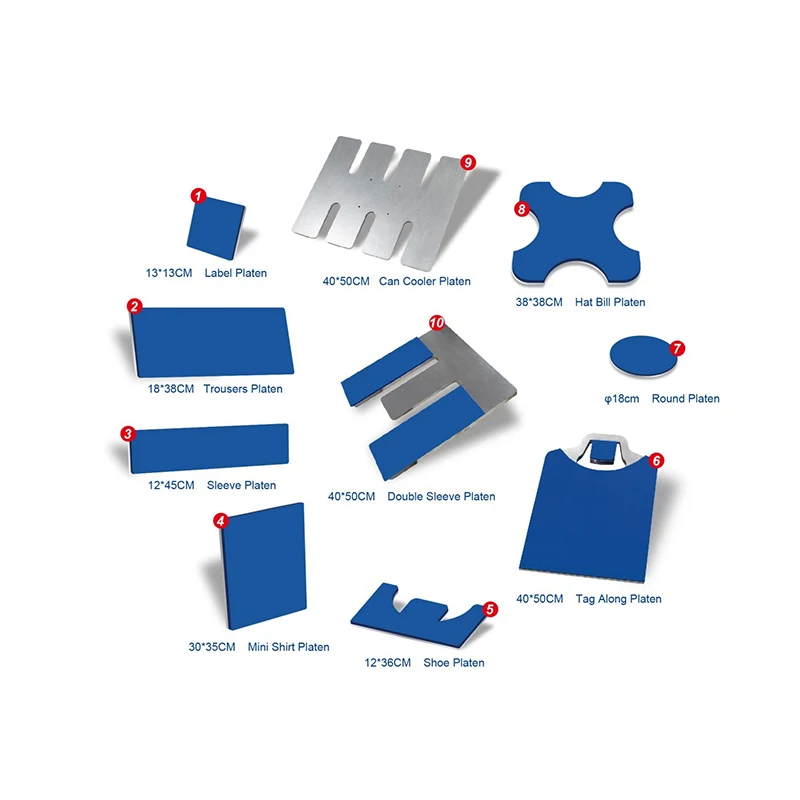 New Model Press Quick Replaceable Dual Heated Plates Heat Platens Rapid Changing Manual Quick Change Pallet