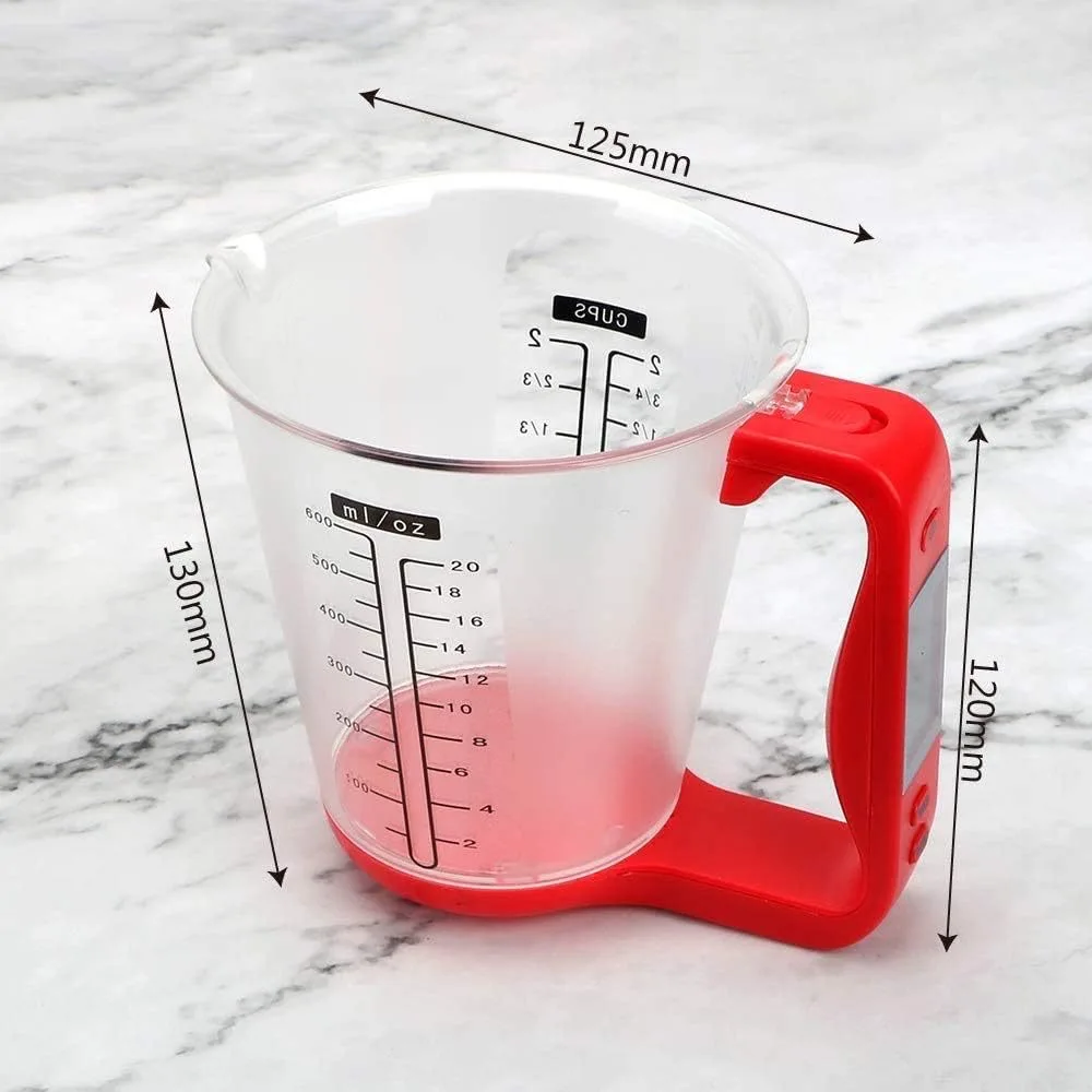 Liquid Volume and Weight Digital Measuring Cup Scale for Milk Water 10kg 100Ml