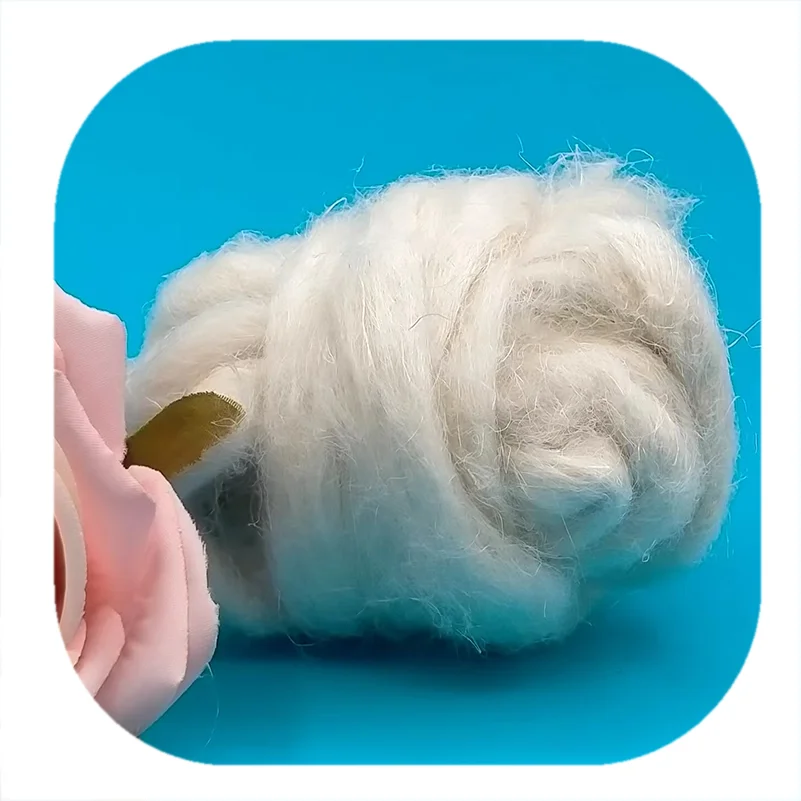 Eco-Friendly Natural Bleached 2000nm Hemp Tops for Spinning