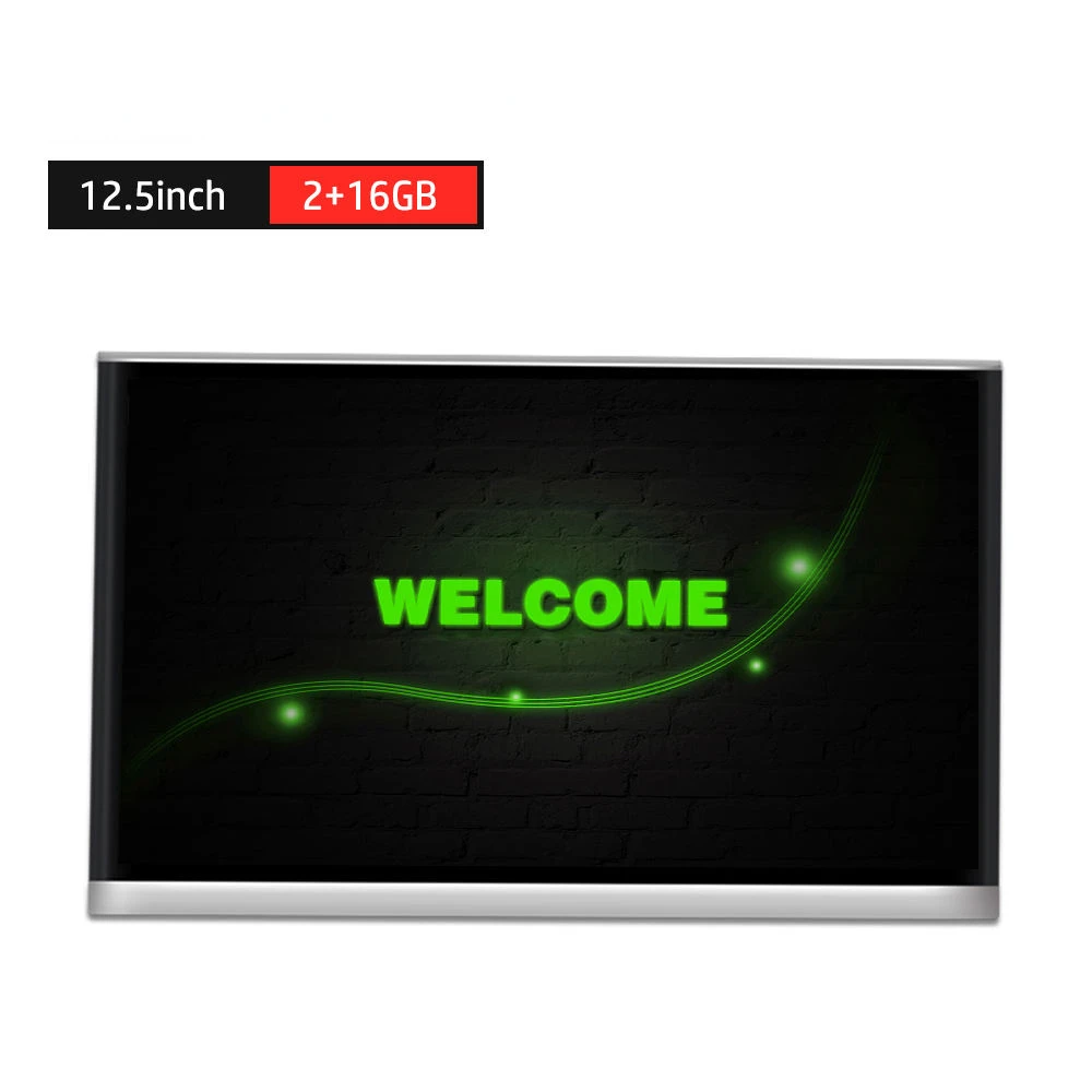 12.5inch Car Lcd Back Seat Headrest Video IPS  Screen Monitor Android Rear Seat Entertainment Smart Media Dvd Player  Universal