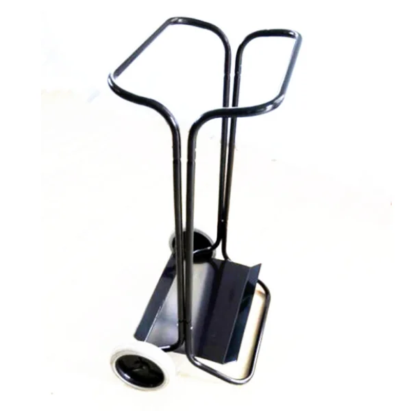 waste bag holder trolley cart with 2 wheels garbage rubbish bin foot operated trash waste bag holder