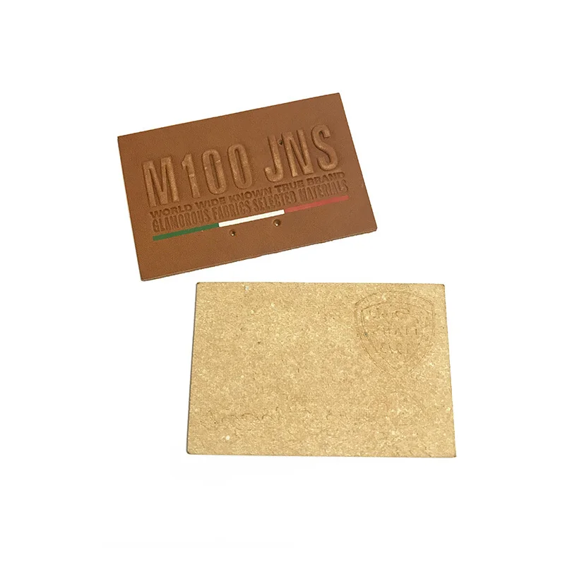 Wholesale good price custom logo soft leather jeans leather custom PU patches labels for clothing