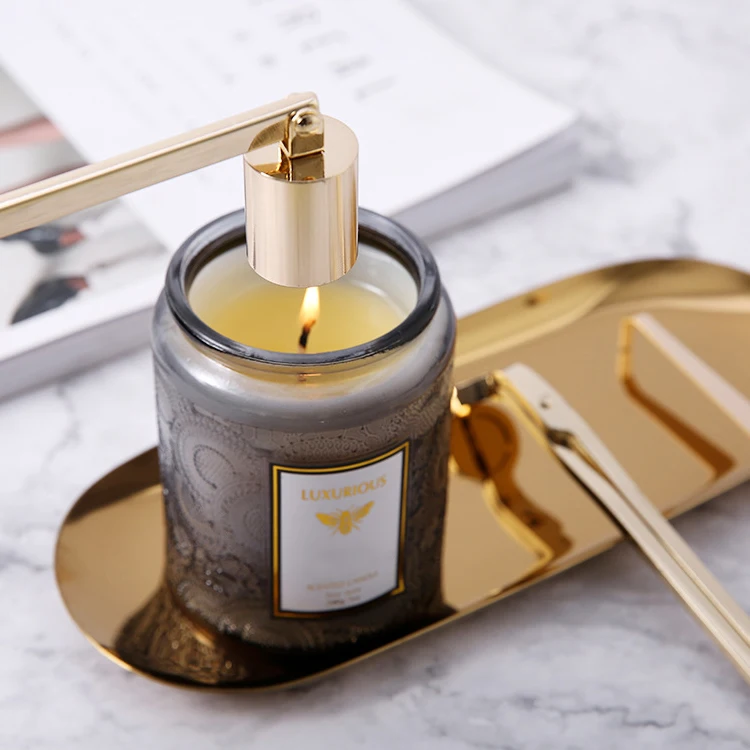  Wholesale Household Stainless Steel Durable Candle Wick Trimmer Set Gold Silver Rose Matte