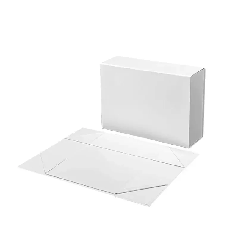 Customized Paper Cardboard Foldable Folding Gift Box Packaging Garment Apparel Clothing Packaging Magnetic Foldable Boxes
