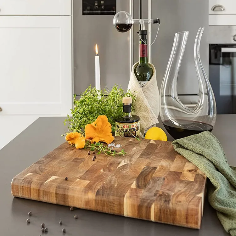 Factory Wholesale Customizable Large Acacia Wood Bamboo Cutting Board For Kitchen
