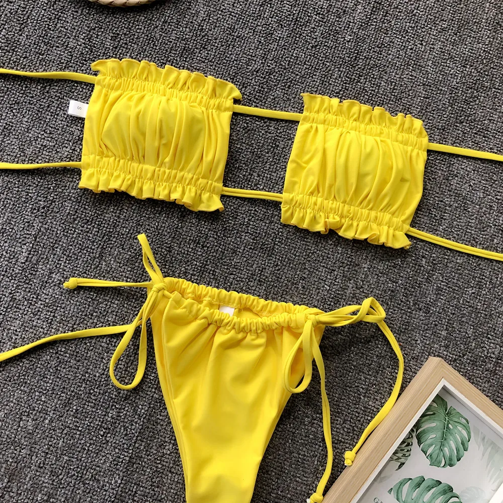 
Top Selling Custom Micro Mini Bikini Beachwear Women Swimwear Sexy Two Pieces Bikini 
