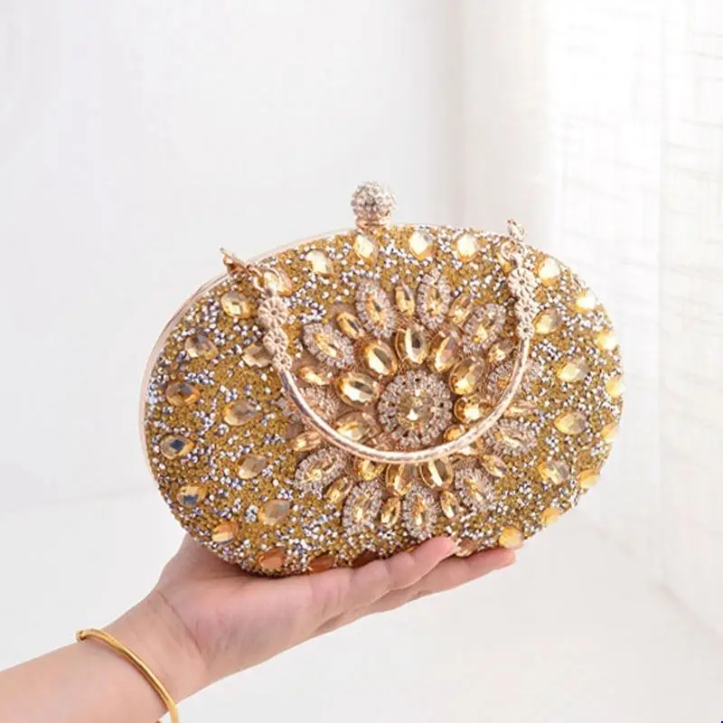 Trendy Party Crystal Purses Evening Ladies Evening Bags Hobos Crystal Evening  Clutch 2024 Luxury Women Clutch Bag Wholesale