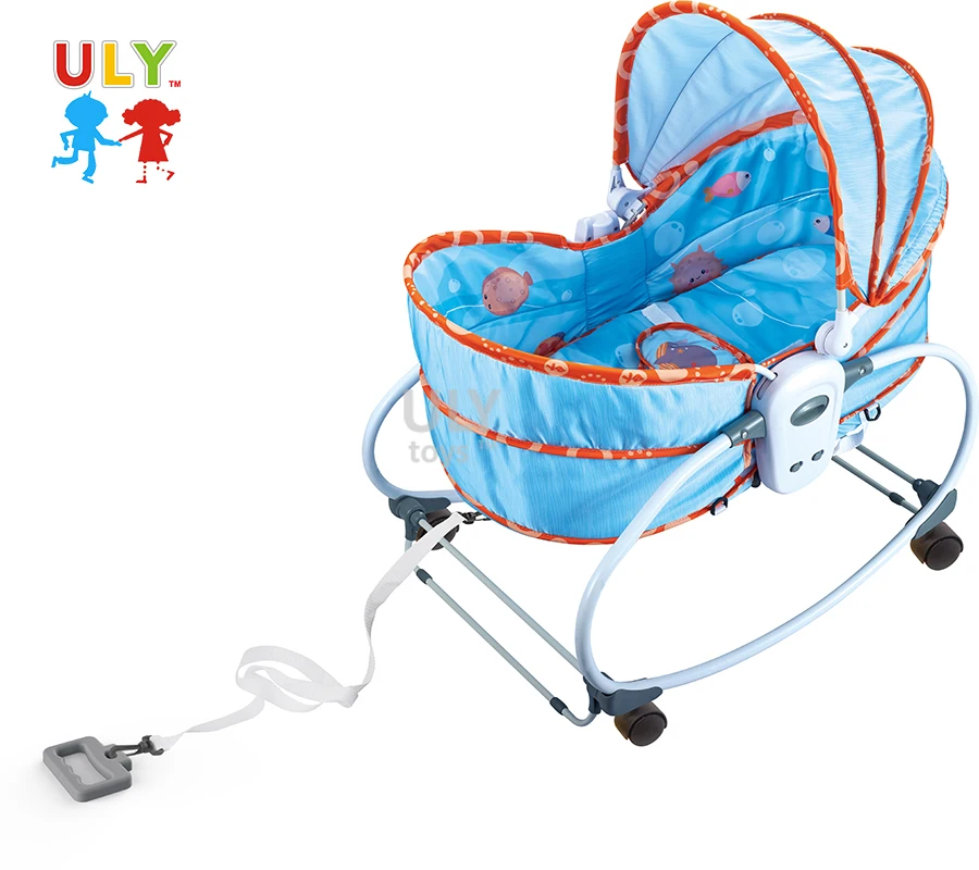 Top Quality 6 In 1  Rocker Bassinet for baby New Cart Mode  Have Mosquito Net And Universal Wheel Unisex