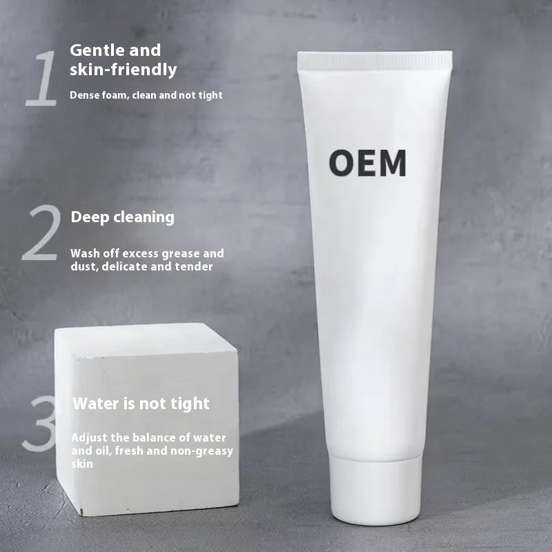 Custom Logo Private Label Nicotinamide Whitening Cleanser Rich Foam Tranexamic Acid Green Tea Glycerin Shea Butter Serum