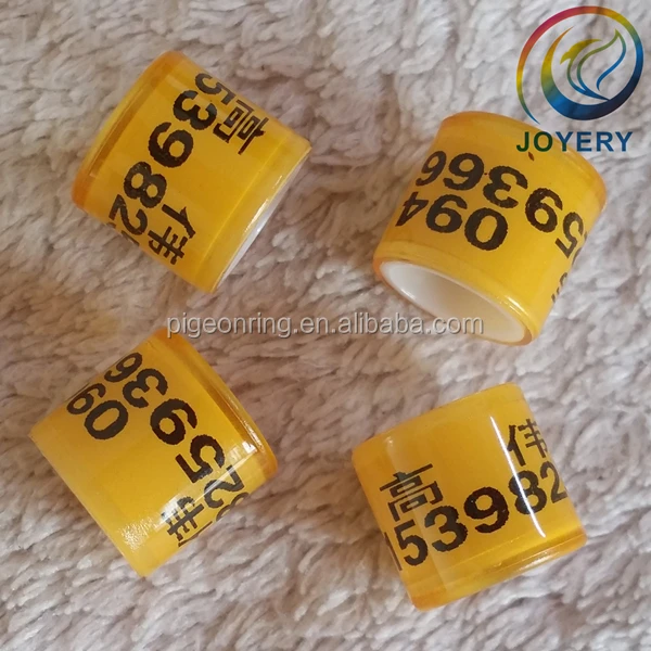 High quality european countries clubs plastic pigeon rings new model pigeon ring
