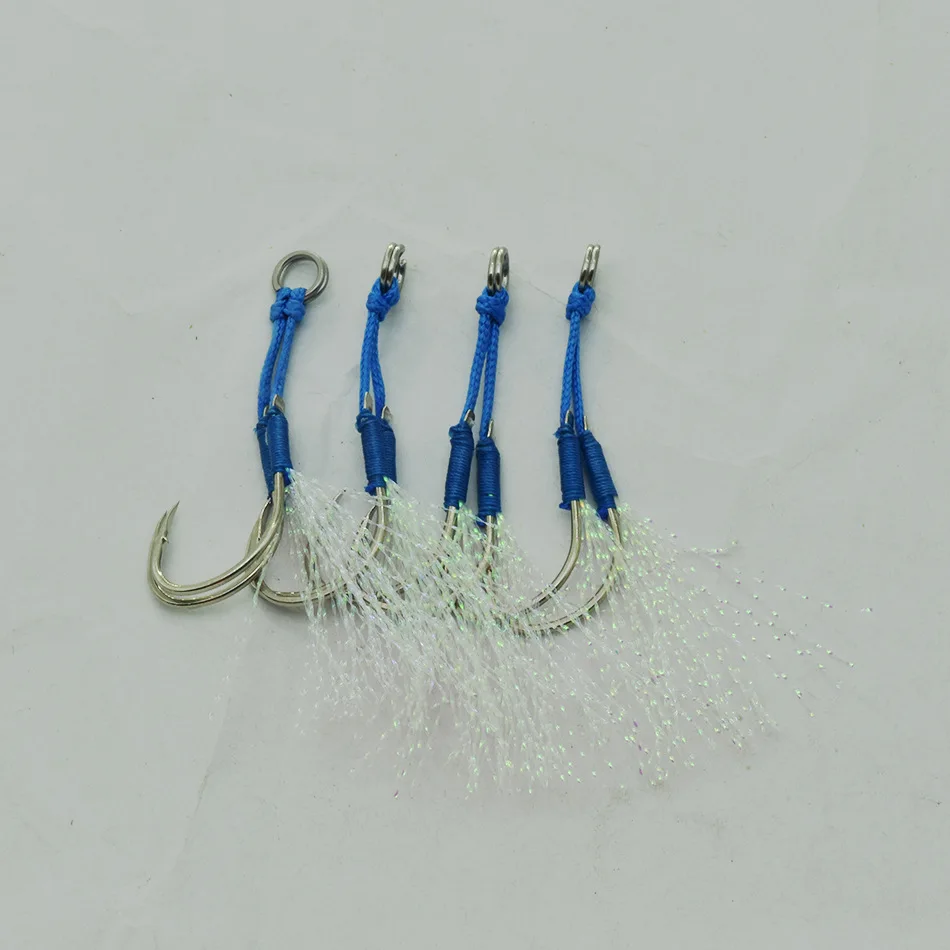 Длинный рыболовный крючок Mustad из нержавеющей стали с отверстиями для морской рыбалки