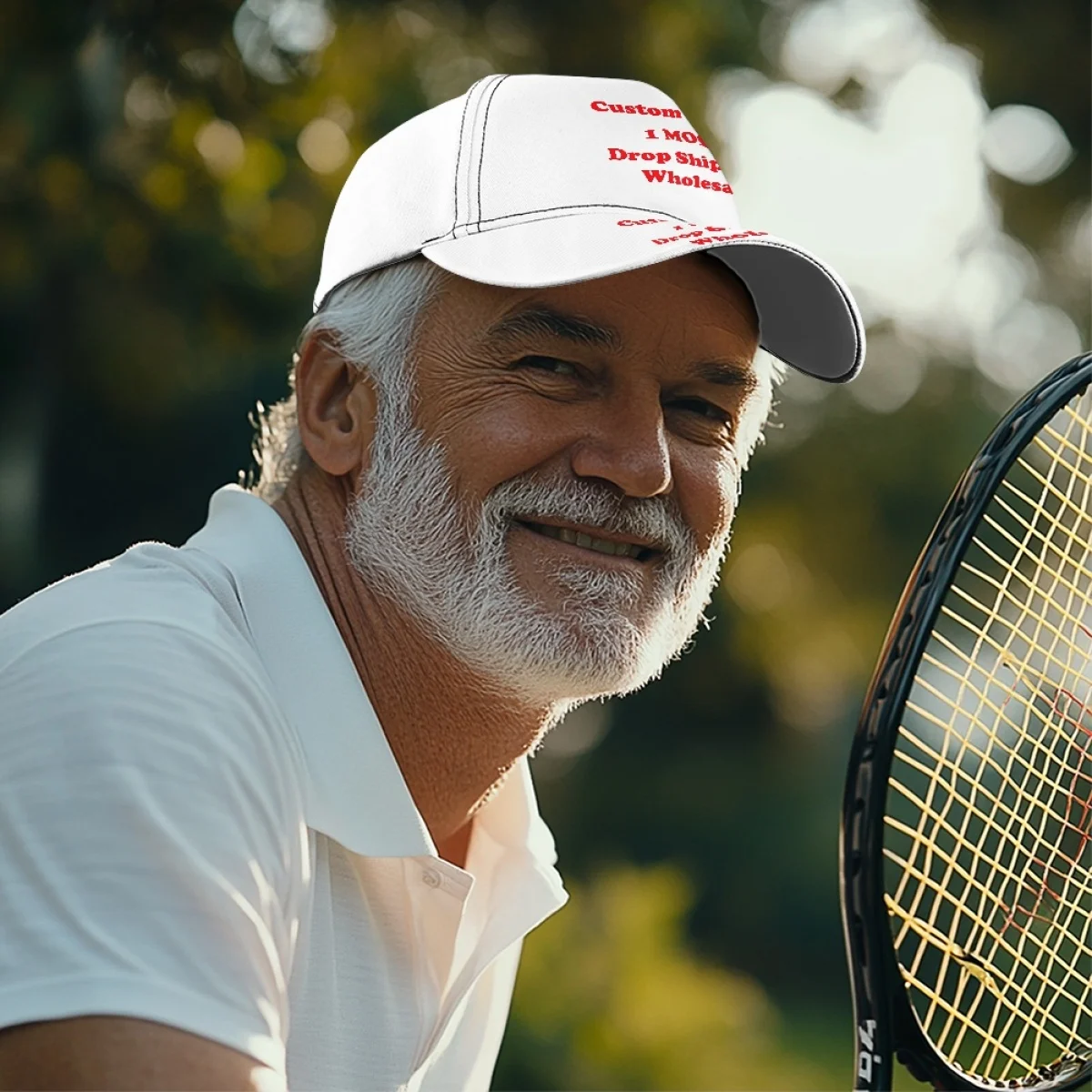 Fully Printed Custom Outdoor Sports Unisex Polyester Peaked Cap Print On Demand Casual Soft Top Sun Visor Baseball Cap