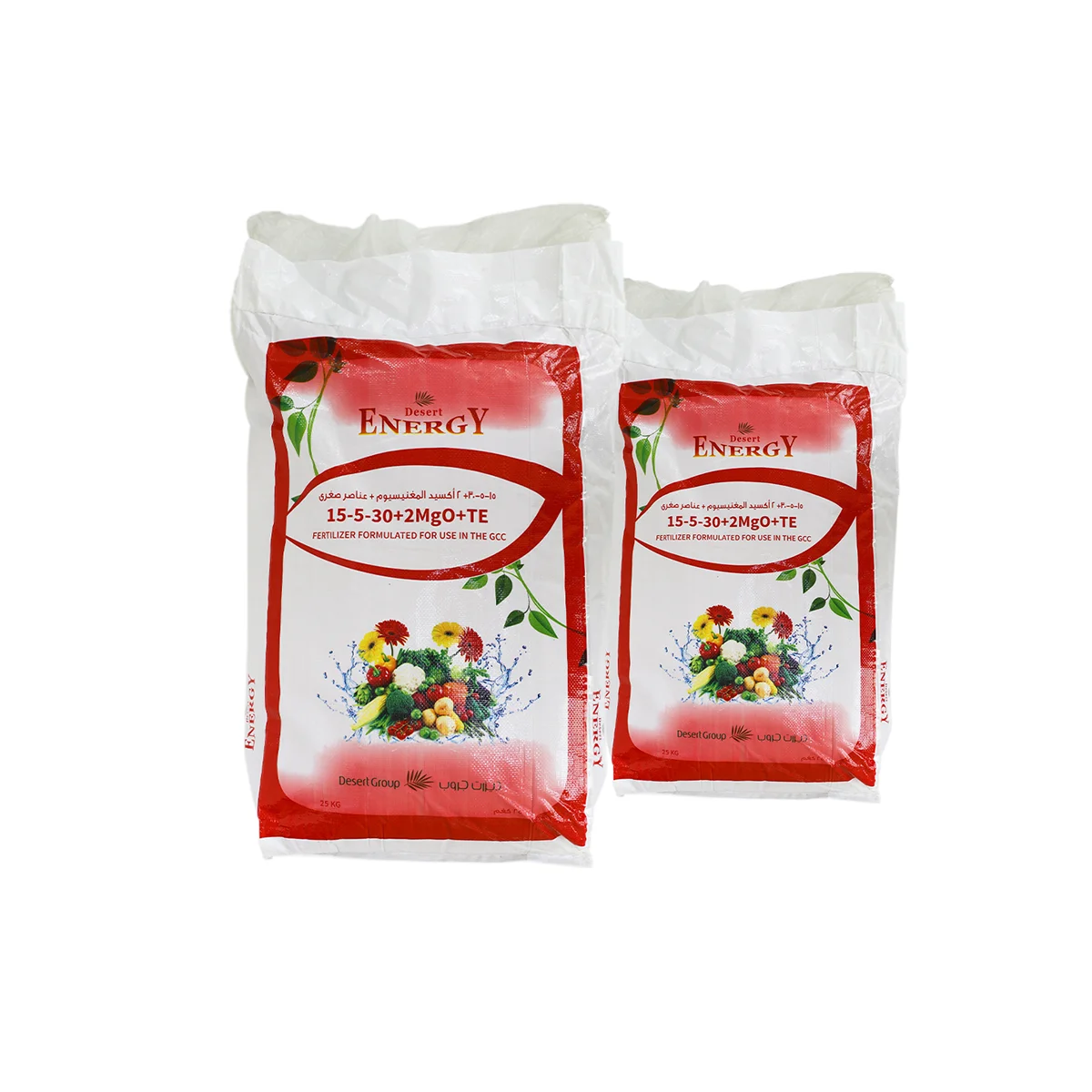 Энергия пустыни 15-5-30 + 2MgO + TE мощная смесь порошковых удобрений для сбалансированного питания растений 25 кг