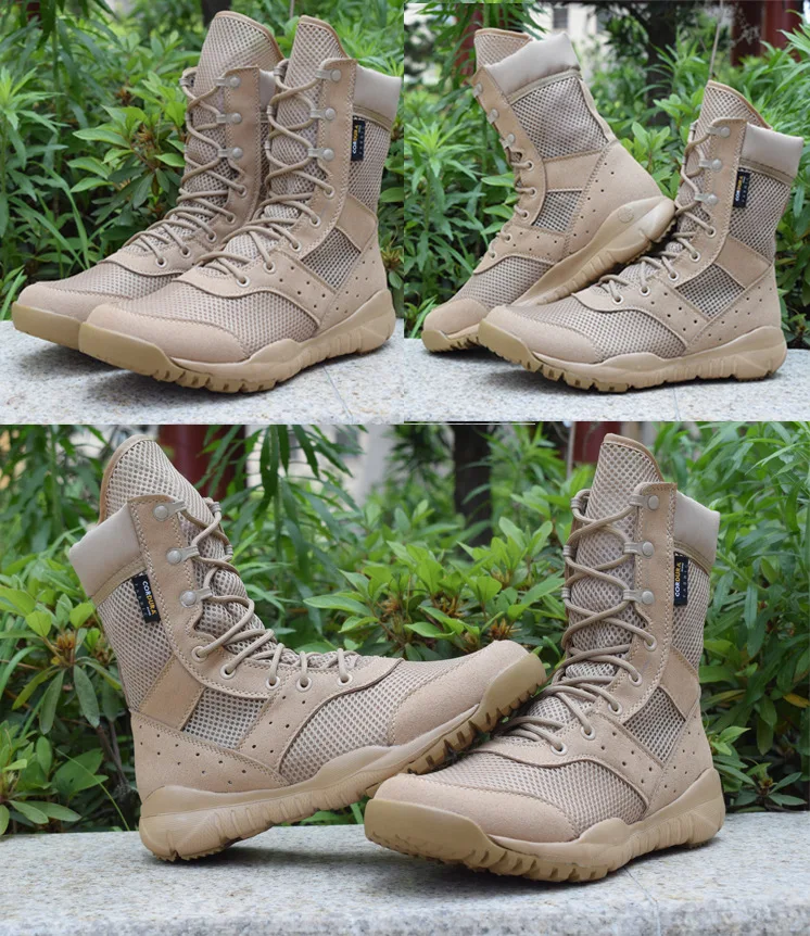 New Autumn Winter Boots Outdoor Male Hiking Boots Men Desert Tactical Combat Ankle Boots