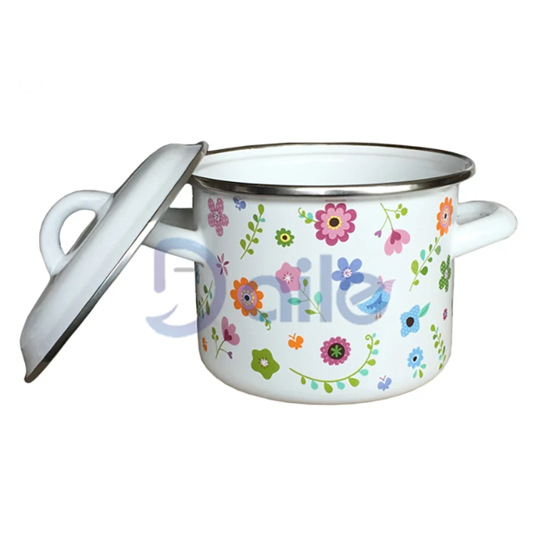 Cheap hot sale top quality non-stick casserole restaurant deep enamel soup pot