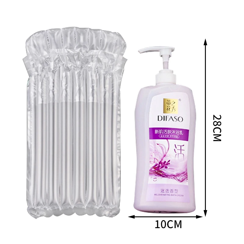 Shock Resistance Transport Protector PE/PA Material Bubble Cushion Wine Bottle Air Column Packaging Bag