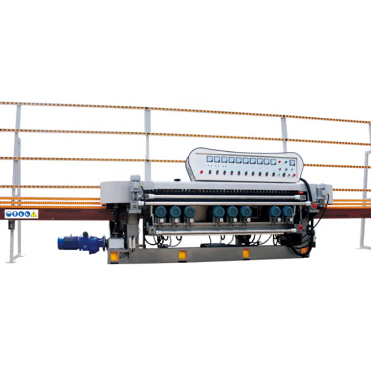 Mini Vertical 9 Motors Automatic Straight Line Glass Edging Machine Mirror Edge Polishing Machinery Grinding Polisher India