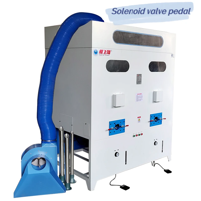 hot sell factory  price double head  fiber filling machine for plush toys pillows