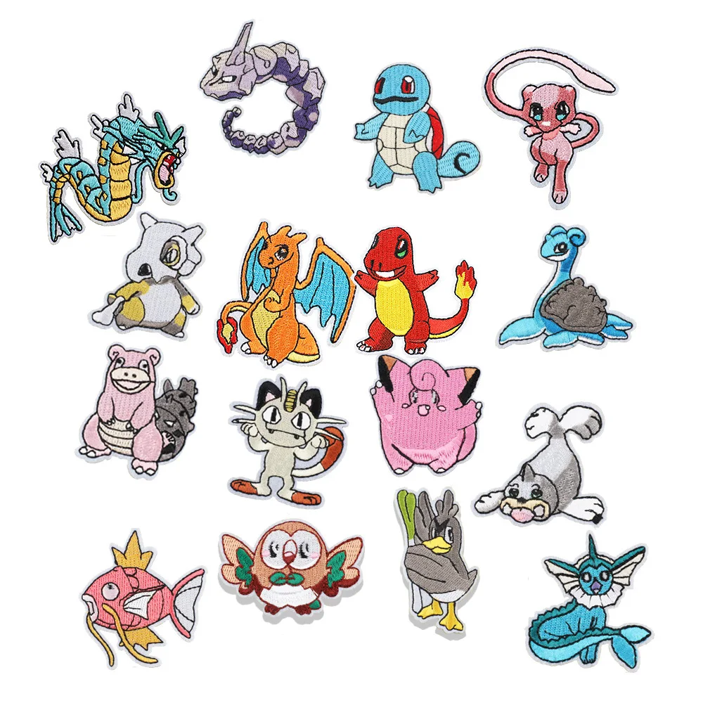 small moq high quality hot sale lovely animal elf design kids iron on patches for clothes