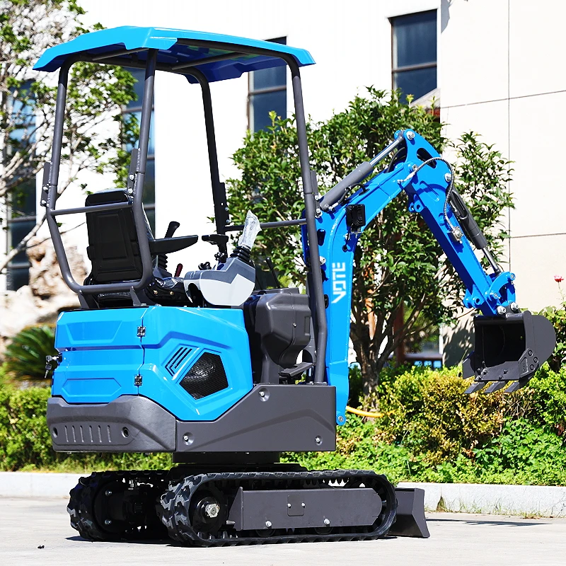VOTE Mini Excavator 1 Ton For Sale Hydraulic escavatore Small Prices  EURO 5 mini bagger 1000kg 1.2 Ton mini diggers excavator