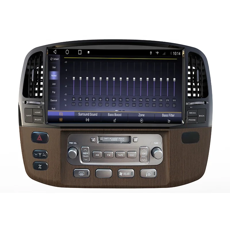 RoadNavi QLED Android Screen For LAND CRUISER LC100 LEXUS LX470 2003-2017  Car Multimedia Gps Car Radio Player Carplay 4G 360