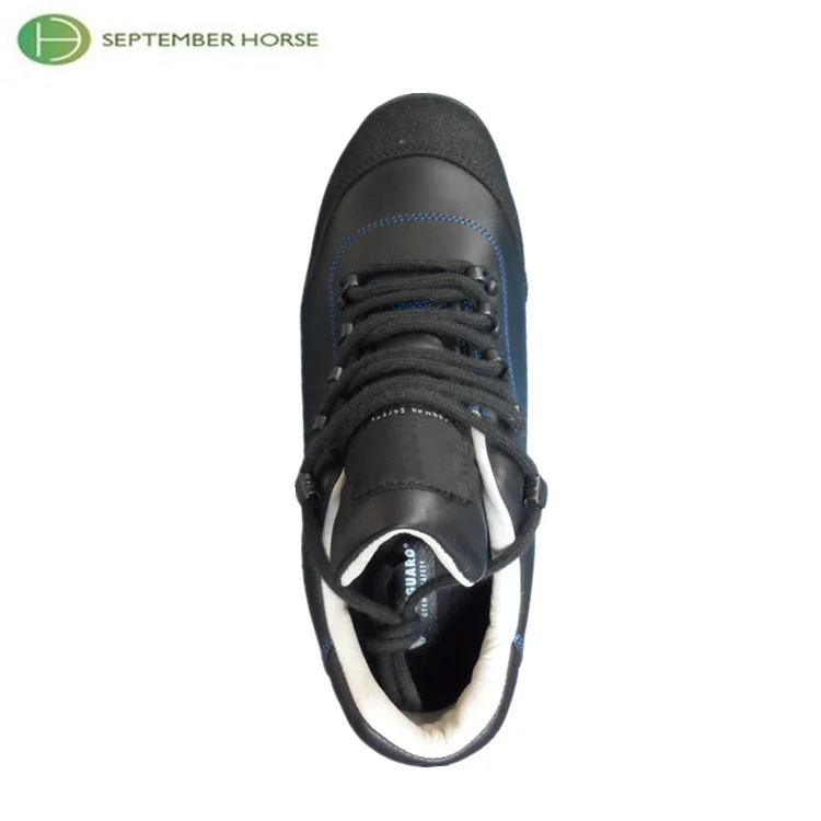 Genuine Leather Steel Toe Fireproof Safety Shoes with Ce S3