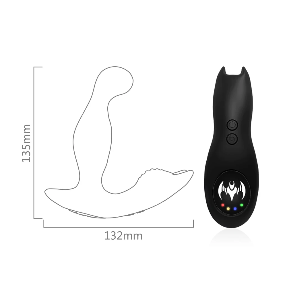 
3*9 Best selling silicone anal sex toy waterproof rotating and vibrating vibrator home prostate massager 