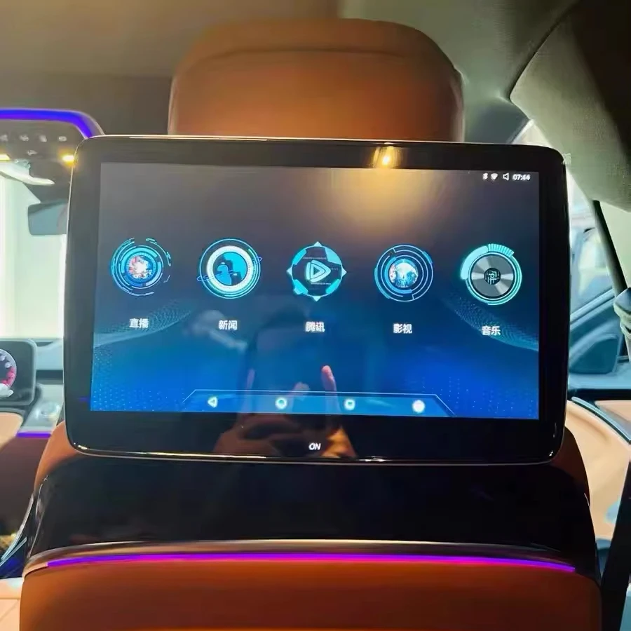 Headrest TV Car Monitor Multifunction Tablet Touch Screen For Mercedes Benz S400L 450L S480 Support WiFi Bluetooth USB