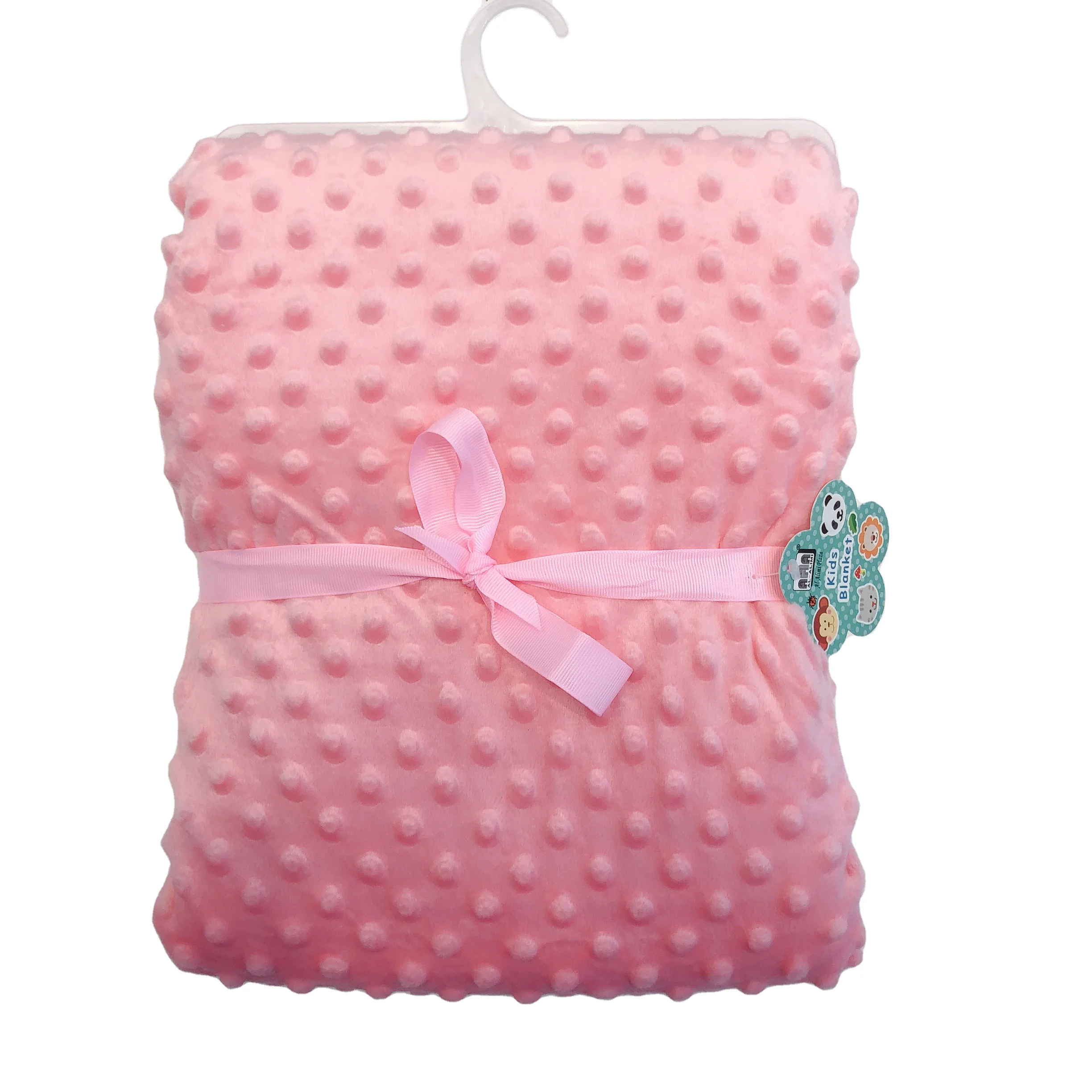 
Promotion sale Newborn baby blanket Blanket Minky Dot Weighted Blanket pink 