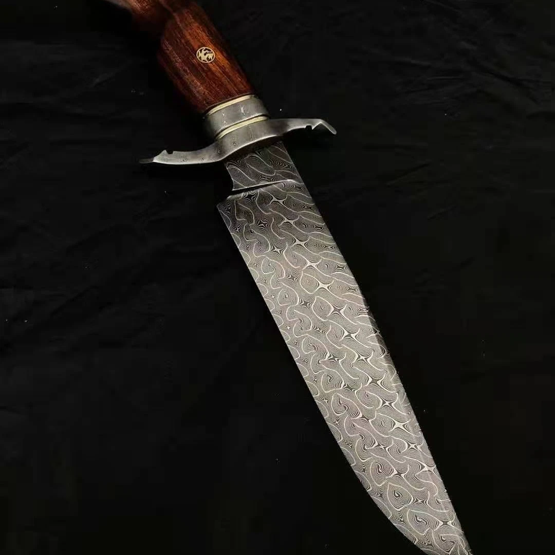 
Pure hand made knife survival tools fixed outdoor knife with wood handle hunting rescue knives 