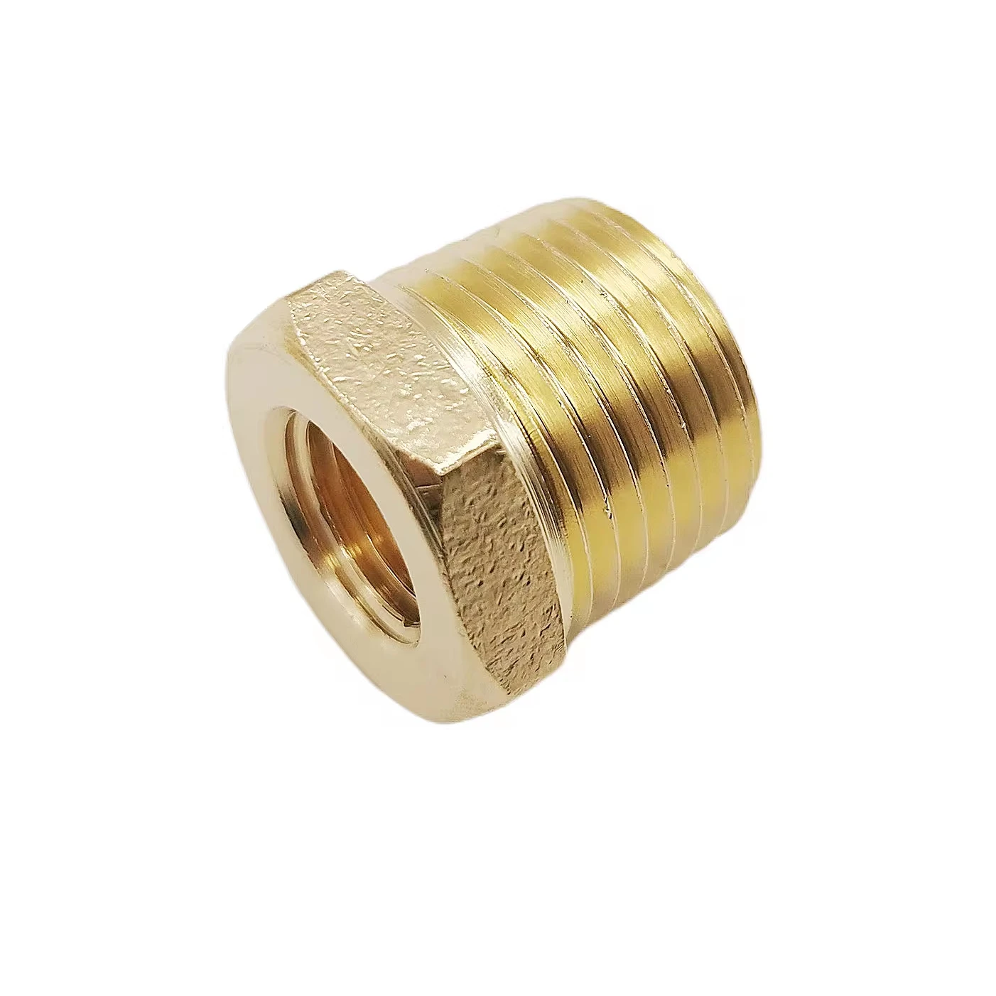 brass pipe fitting hexagonal bushing core bushing female male thread joint hex bushing