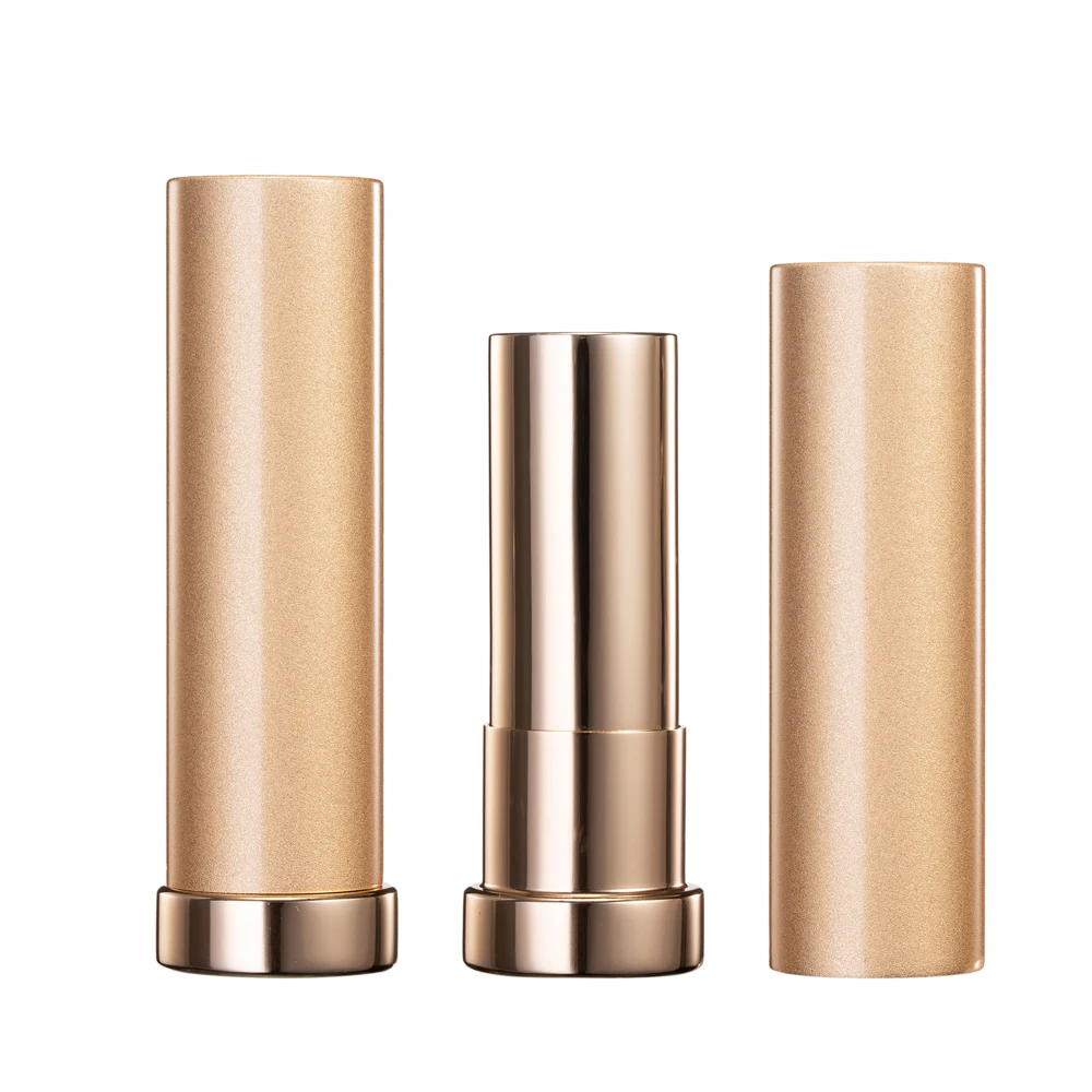 HUIHO Luxury Empty Lipstick Tube 12.1mm Diy Homemade Gold Lip Stick Beauty Cosmetic Packaging Containers Gift Lipstick Tube