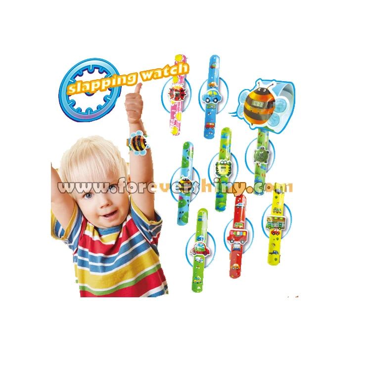 Новинка 2018 модные детские маленькие игрушки Gashapon в виде яйца Мультяшные пластиковые наручные цифровые часы Slap Watch с капсулой