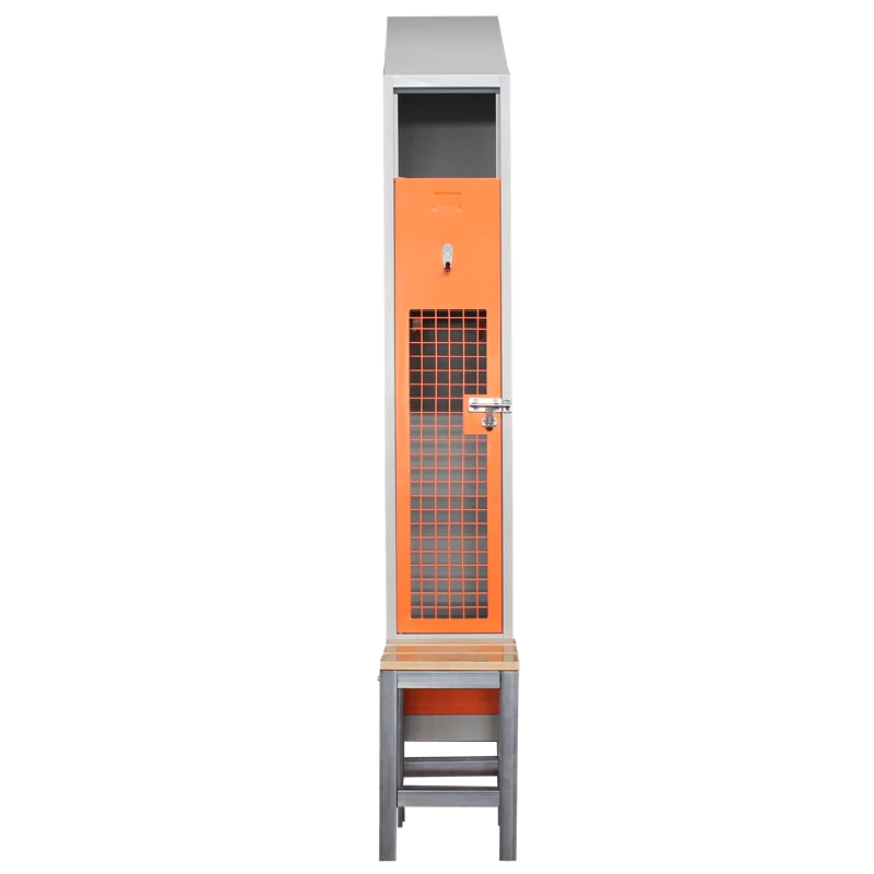 China Supplier Durable Electrostatic Single Door Metal Locker Gym Locker Steel Cloth Locker