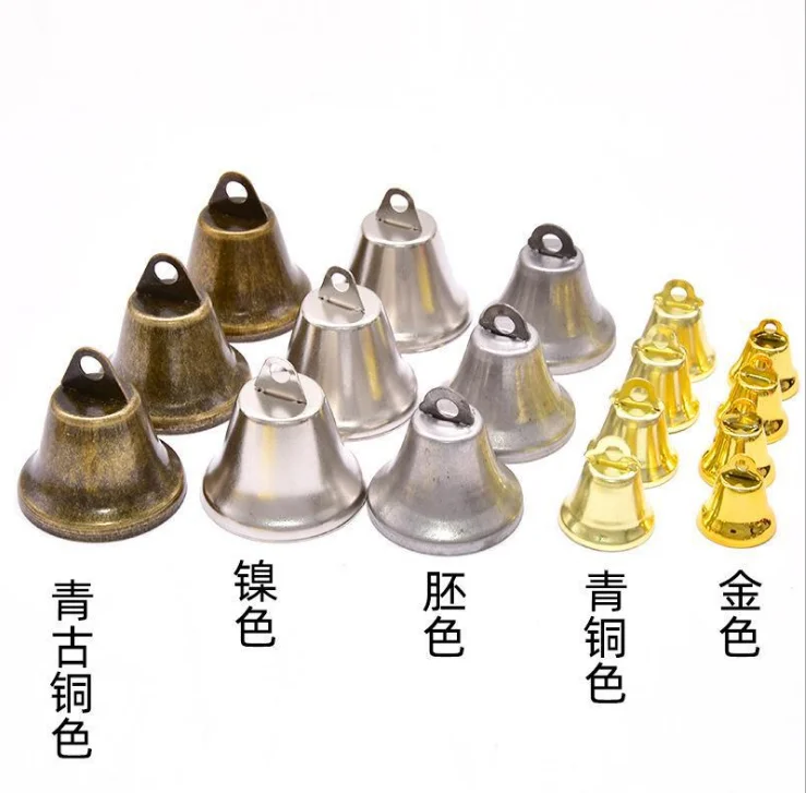 
Manufacturers selling colored metal trumpet bells, Christmas decorations bells can be customized LOGO 