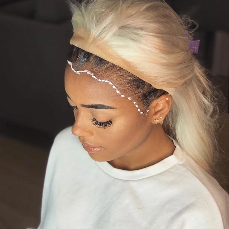 European Human Hair Balayage 613 Blonde Wig Full Lace Wigs With Baby Hair Lace Front Virgin Hair wigs