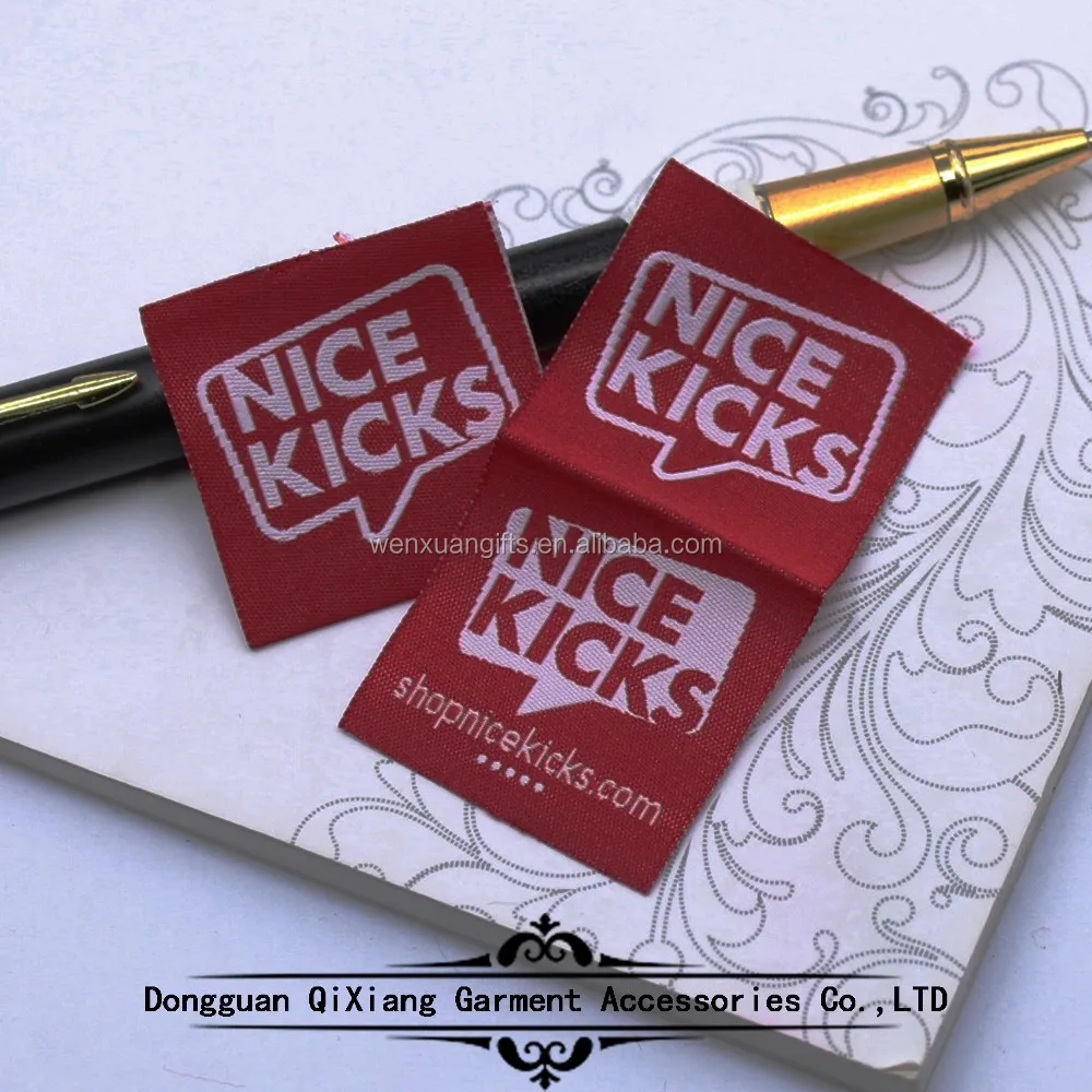 custom woven label White woven labels woven label for clothing
