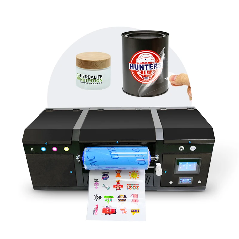Desktop Sticker Printer A3 UV DTF Printer with Lamination High Quality UV DTF Flatbed Printer