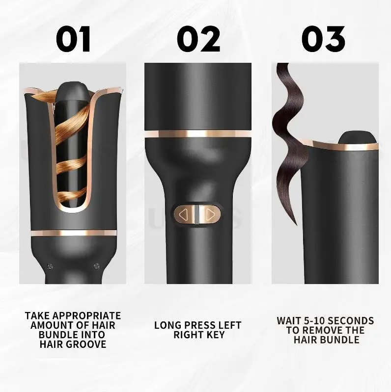 Щипцы для завивки волос профессиональная керамическая плойка с тремя бочонками глубоких волн