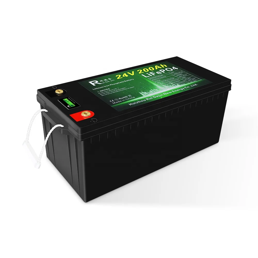 24v 200ah Lithium Battery Load Power LiFePO4 Battery With 200A BMS and 6000 Cycles use for RV/Home Solar System/Fishing