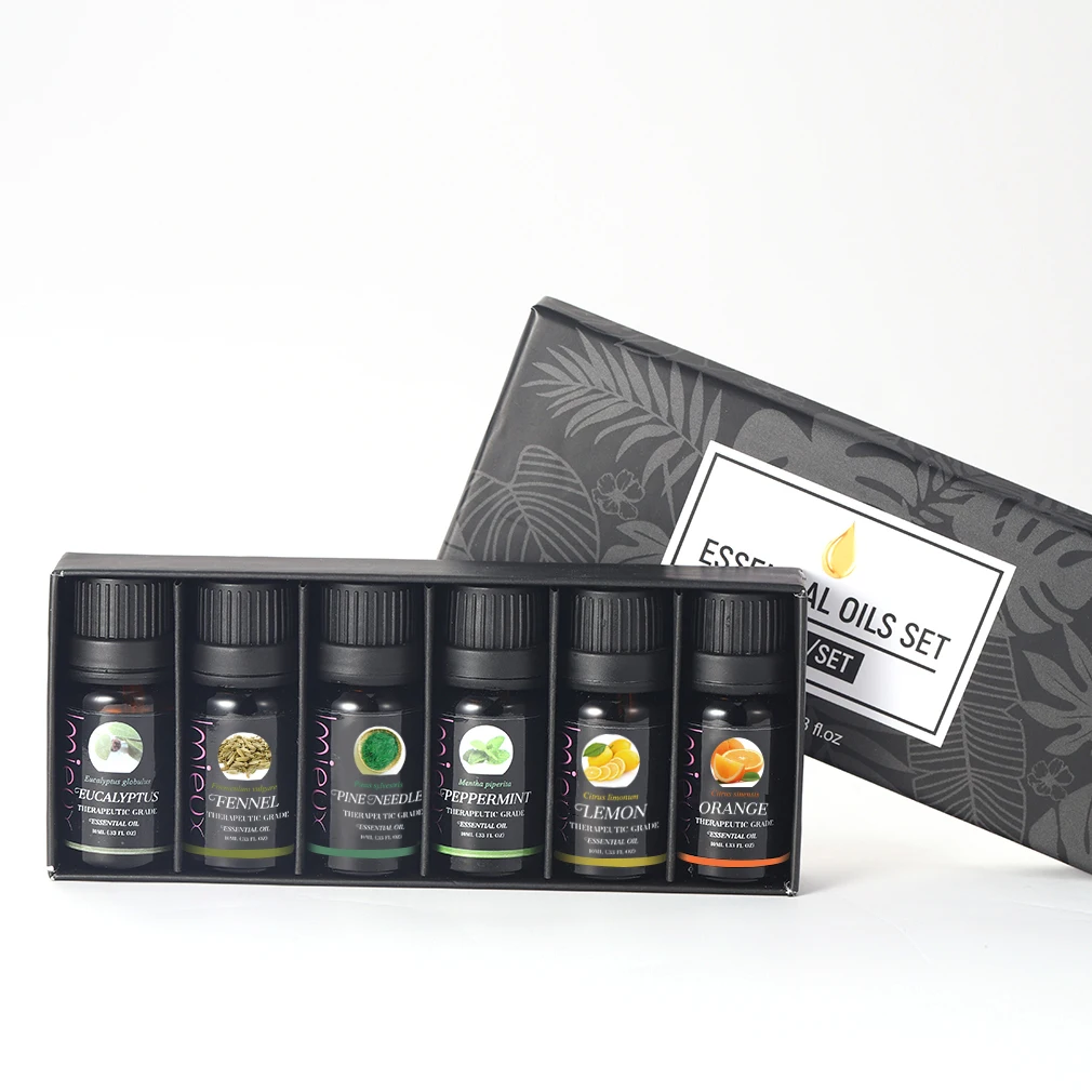 100% pure natural 60 pcs skin care blend moisturizing essential oil set for essential oil diffuser