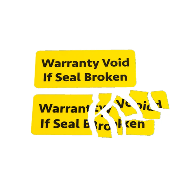 Custom paper fragile labels stickers destructible sticker egg shell label warranty sticker void if tampered