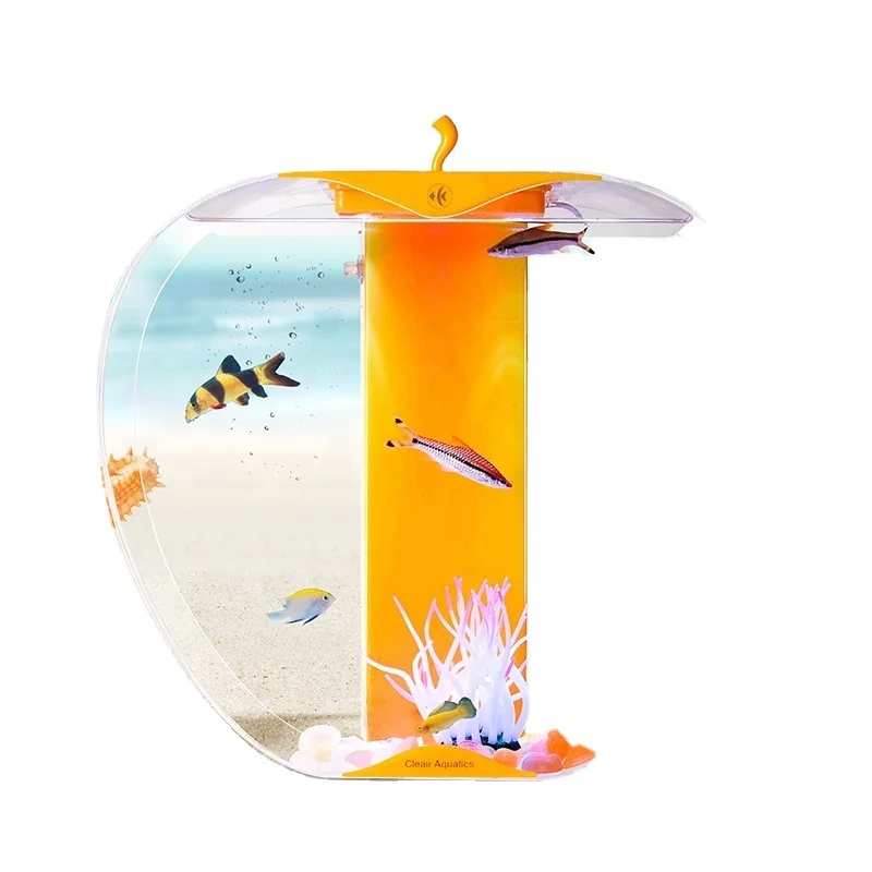 Акриловый мини-аквариум в форме яблока