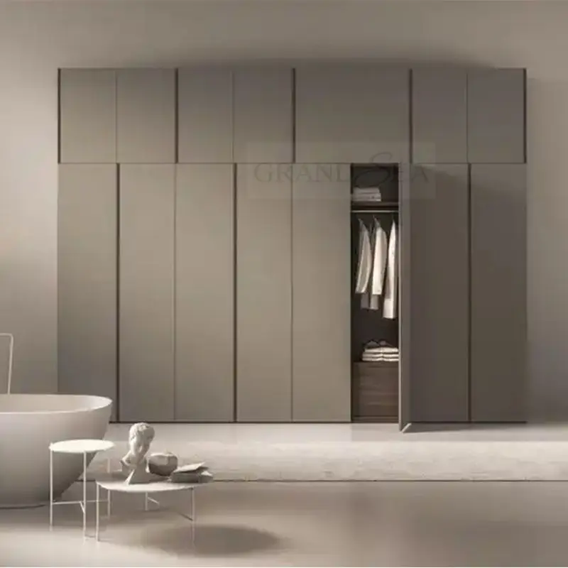 Factory Modern Wardrobe Storage Cabinet individual Closet Bedroom Furniture customized High gloss wardrobe cabinet