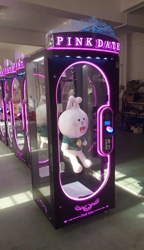 Игровой центр самый популярный игрушечный коготь автомат с розовыми финиковыми призами торговый роскошные ножницы Подарочный подъемный кран аркадный